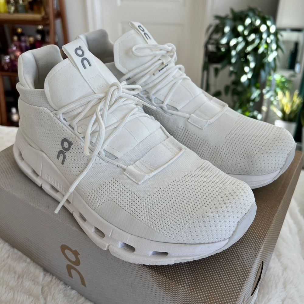 On Women’s Running Cloudnova 2 Sneakers in Undyed White, Size 9.5 - Picture 3 of 13